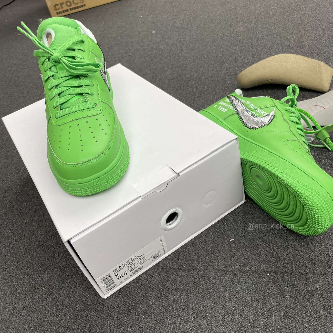 Off White Nike Air Force 1 Low Light Green (12) - newkick.org